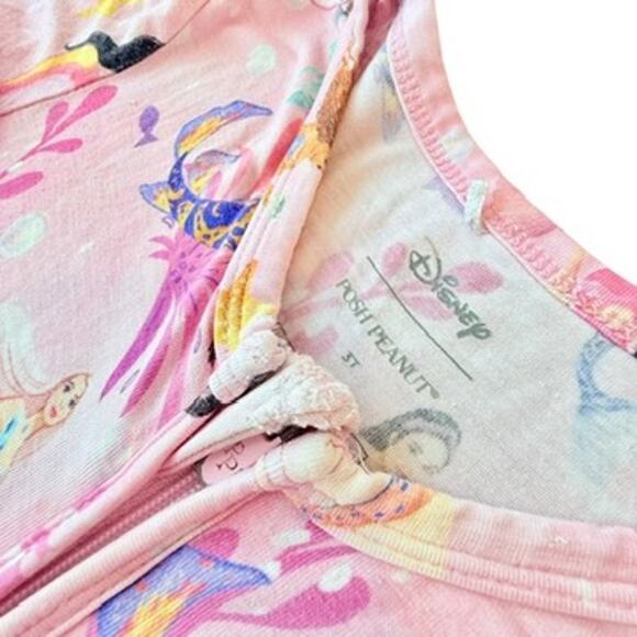 Posh Peanut 3T Disney Little Mermaid Dancing Beneath the Waves Convertible PJ's - Picture 3 of 9